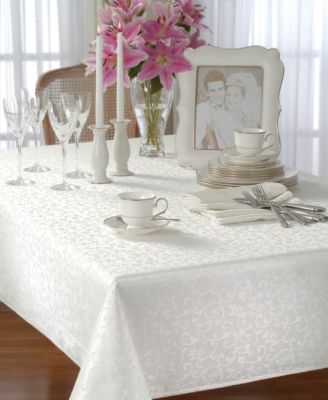 Lenox Opal Innocence Oblong 60" x 102" Tablecloth