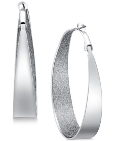 GUESS серьги-кольца с блестками 2" Large Inner