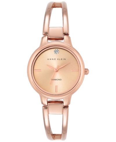 Anne Klein Женские наручные часы Rose Gold-Tone Stainless Steel Bracelet Watch, 30mm