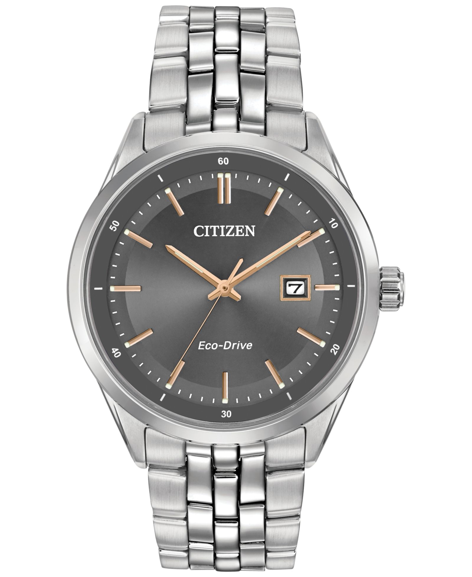 Citizen Мужские часы Eco-Drive со стальным браслетом 41mm BM7251-53H