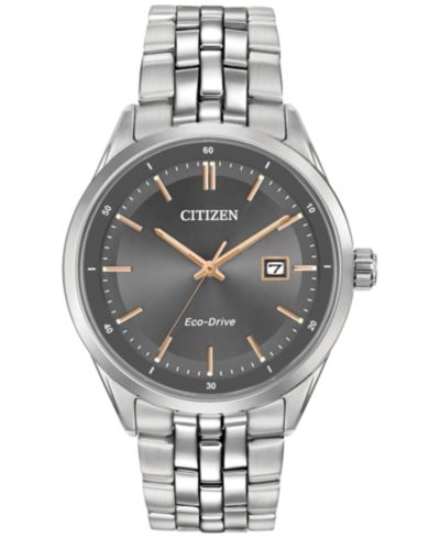 Citizen Мужские часы Eco-Drive со стальным браслетом 41mm BM7251-53H