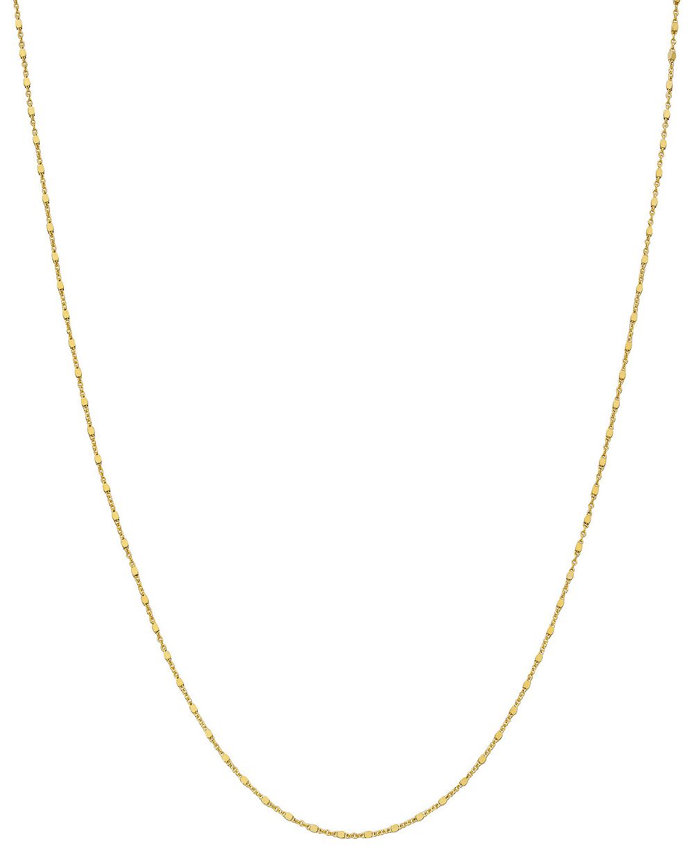 Ожерелье Giani Bernini Square Bead Fancy Link Chain 1.25mm в 18k Gold-Plated Sterling Silver