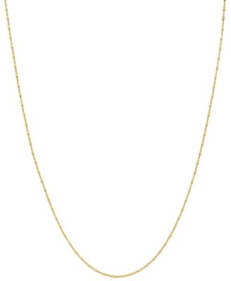 Giani Bernini 20" Square Bead Fancy Link Chain Necklace (1.25mm) in 18k Gold-Plated Sterling Silver, Created for Macy's (Also in Sterling Silver)