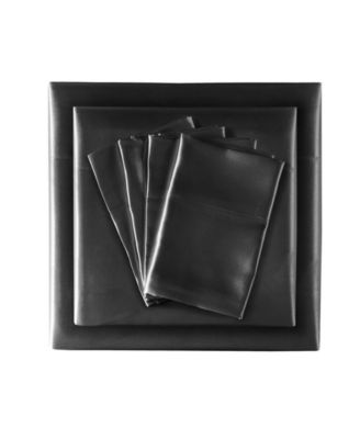 Madison Park Essentials Satin Luxury 6-Pc. Sheet Set, Cal King