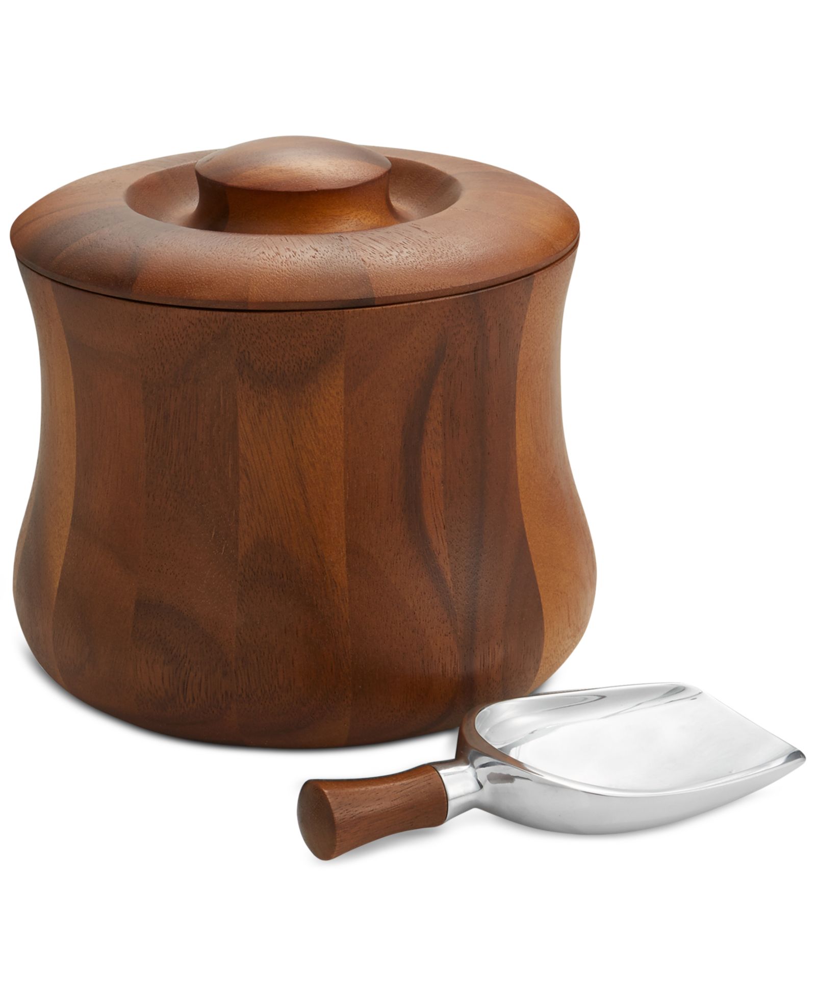 Nambé 3-Pc. Nara Lidded Ice Bucket & Shovel Scoop Set
