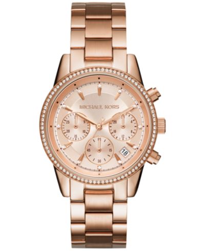 Женские наручные часы Michael Kors Chronograph Bryant Stainless Steel Bracelet, 37mm MK6428/MK6357/MK6356