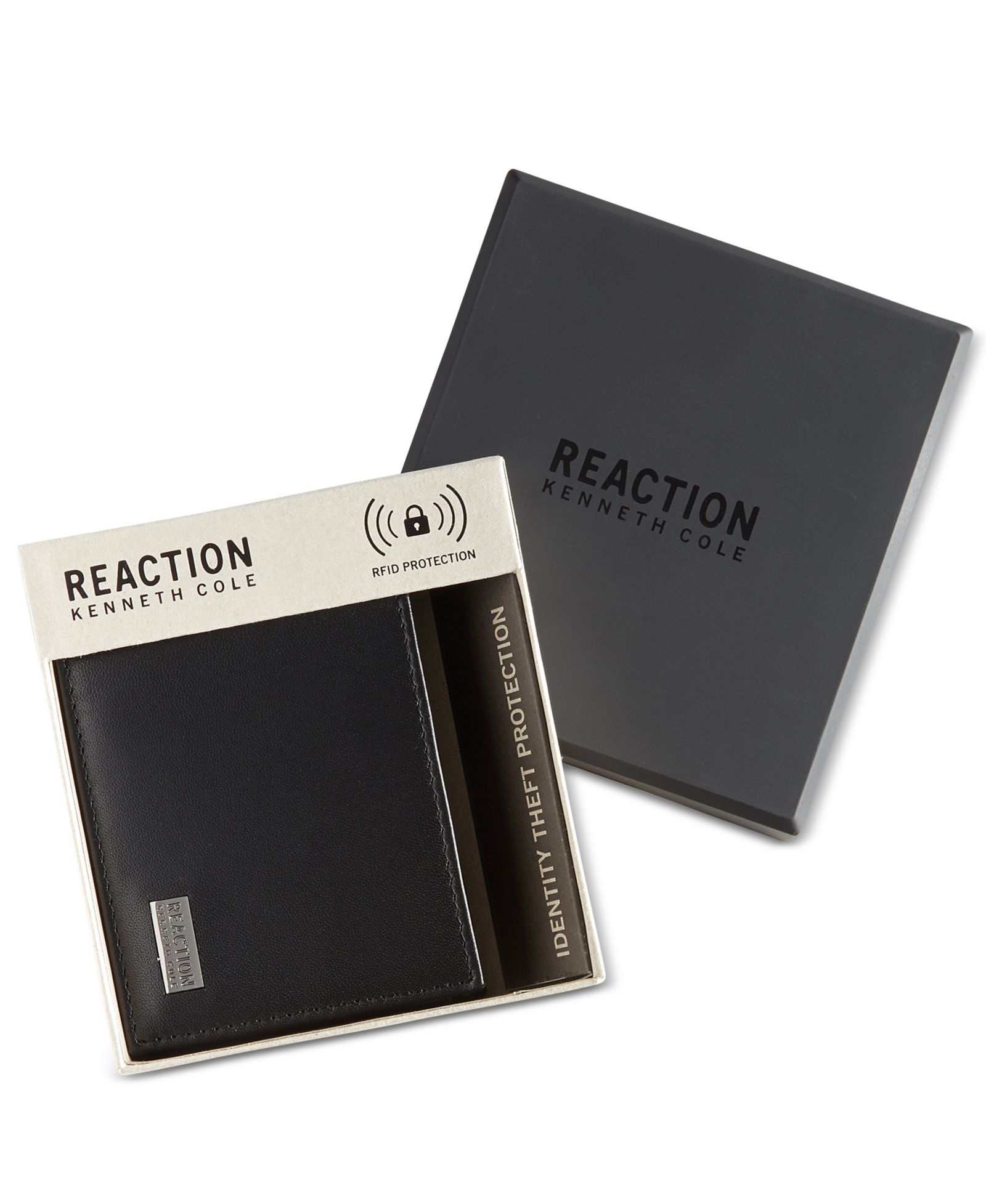 Мужской кожаный кошелек Kenneth Cole Reaction Nappa RFID Slimfold