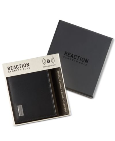 Мужской кожаный кошелек Kenneth Cole Reaction Nappa RFID Slimfold