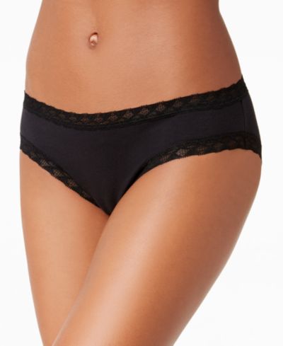 Natori Женские хлопковые трусики Bliss с кружевом 156058