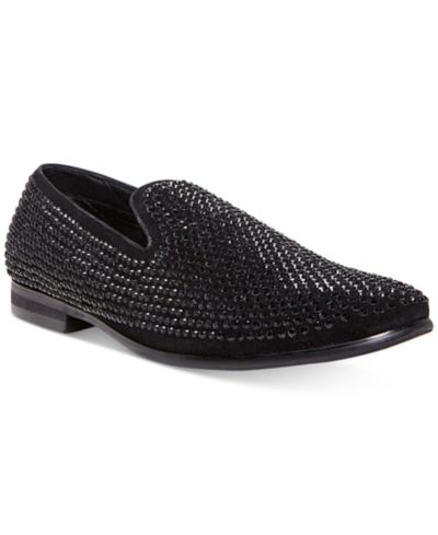 Steve Madden Мужские лоферы Caviar Rhinestone Smoking Slipper