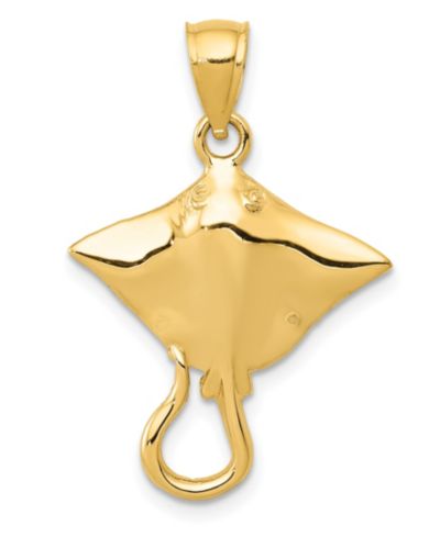 Подвеска Stingray, 14k Yellow Gold