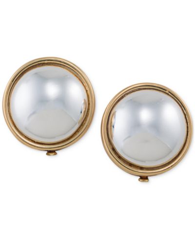 Серьги-клипсы Lauren Ralph Lauren Gold-Tone Sphere