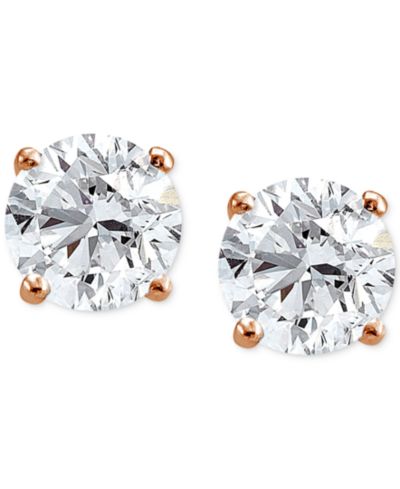 Giani Bernini Cubic Zirconia Sterling Silver Stud Earrings, Created for Macy's