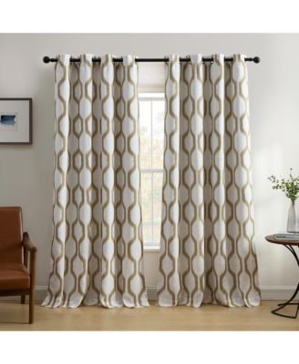 Elrene Home Fashions Renzo Ikat геометрическая льняная штора для затемнения окон