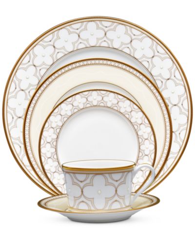 Noritake Trefolio Gold 5-Piece Place Setting, Service For 1