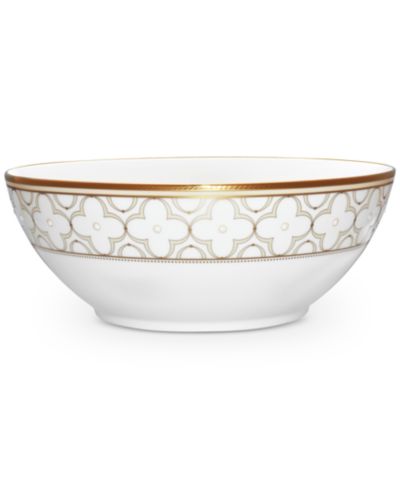 Noritake Trefolio Gold круглая овощная тарелка 9", 70 oz.