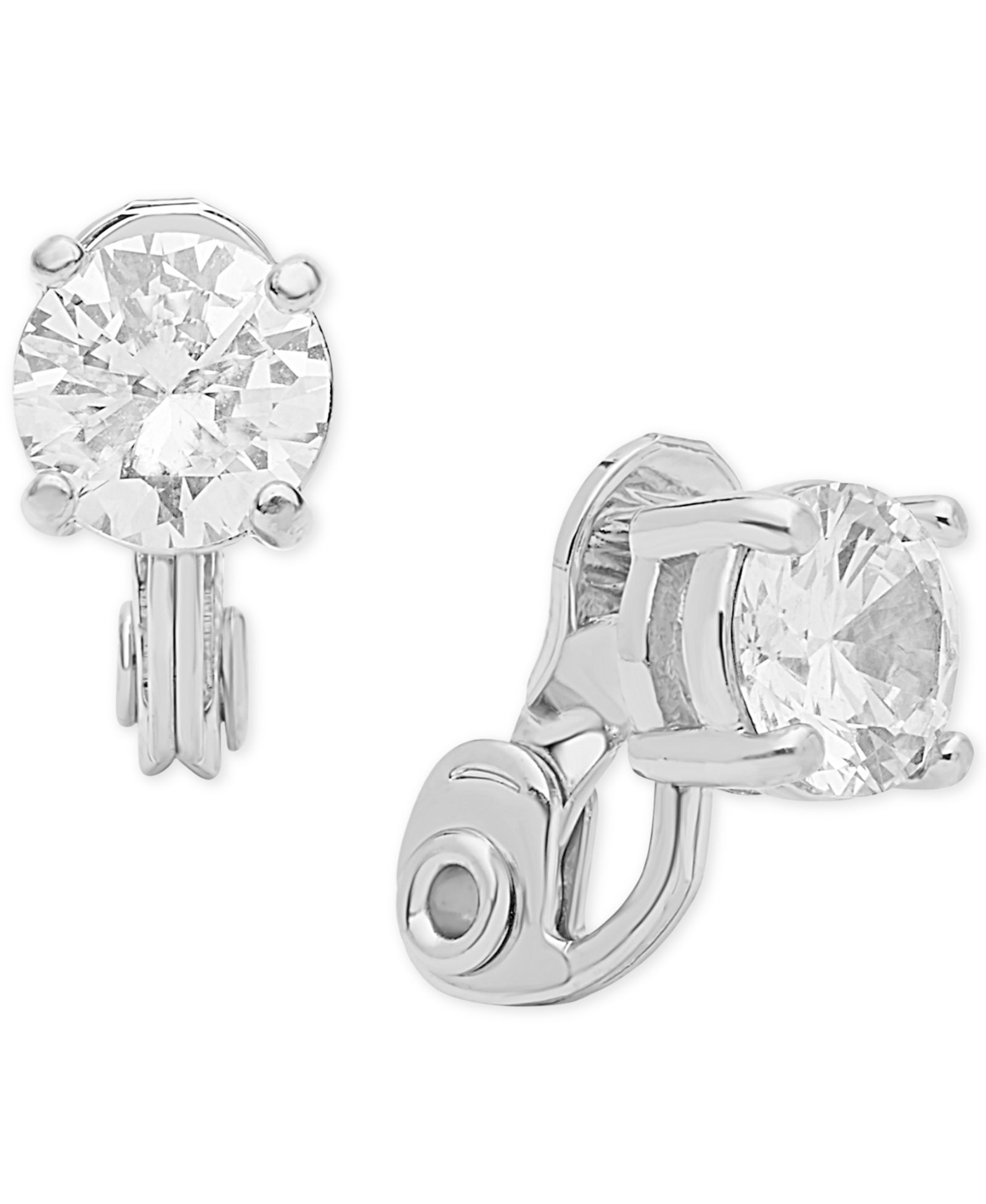 Anne Klein Кристальные серьги-клипсы E-Z Comfort