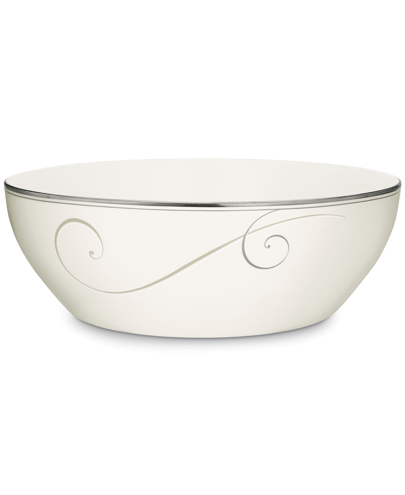 Noritake Platinum Wave Round Vegetable Bowl, 9", 96 oz.