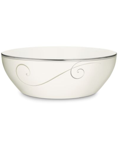 Noritake Platinum Wave Round Vegetable Bowl, 9", 96 oz.