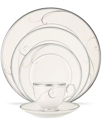 Noritake Platinum Wave 5-Piece Place Setting, Service For 1