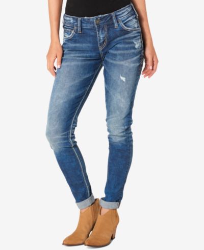 Джинсы Silver Jeans Co. Mid Rise Distressed Girlfriend