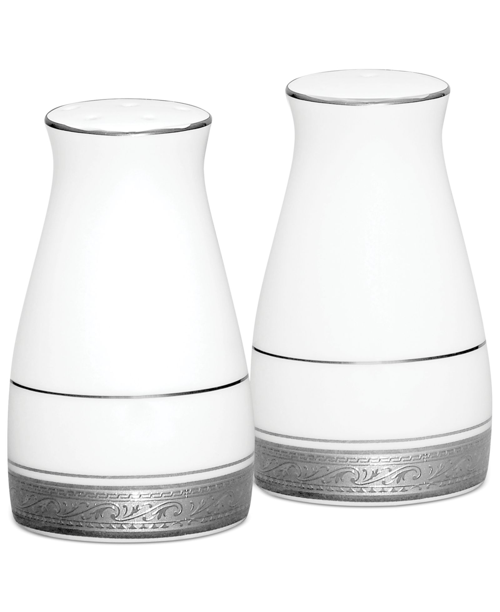 Noritake Dinnerware, Crestwood Platinum Salt and Pepper Shakers