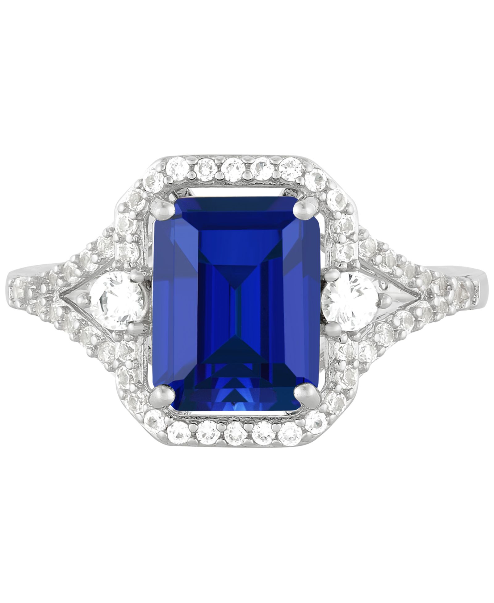 Ring в Sterling Silver с Lab-Grown Sapphire и White Sapphire