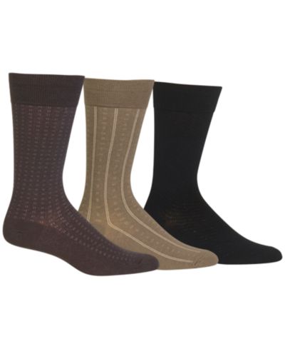 Polo Ralph Lauren Мужские классические носки Dress Socks с разнообразным узором, 3 шт. в упаковке