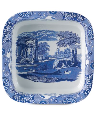 Квадратная тарелка Spode Blue Italian