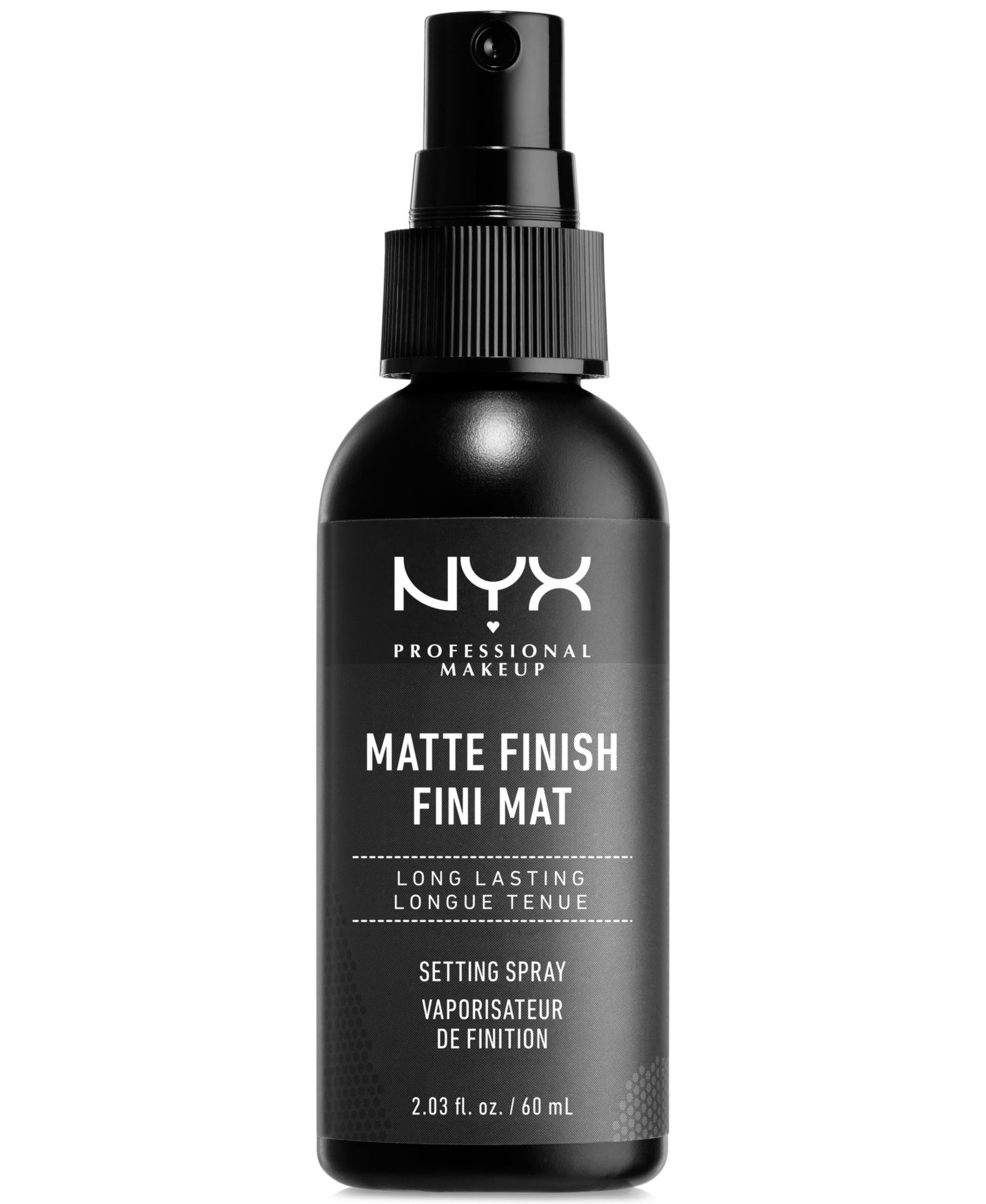 NYX Professional Makeup Matte Finish Long Lasting Makeup Setting Spray, 2.03 oz.