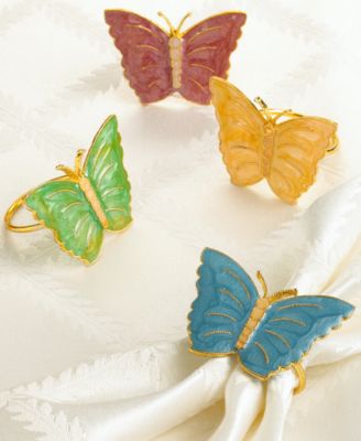 Macy's Lenox Butterfly Meadow кольца для салфеток, набор из 4 штук