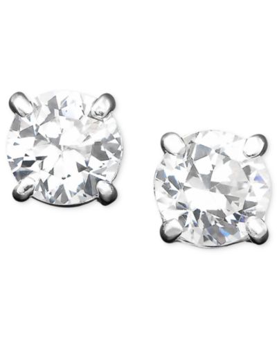 Lauren Ralph Lauren серьги с кубическим цирконием (4 mm)