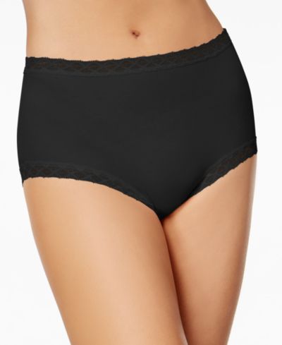 Natori Женские хлопковые трусики Bliss Lace-Trim High-Rise 755058