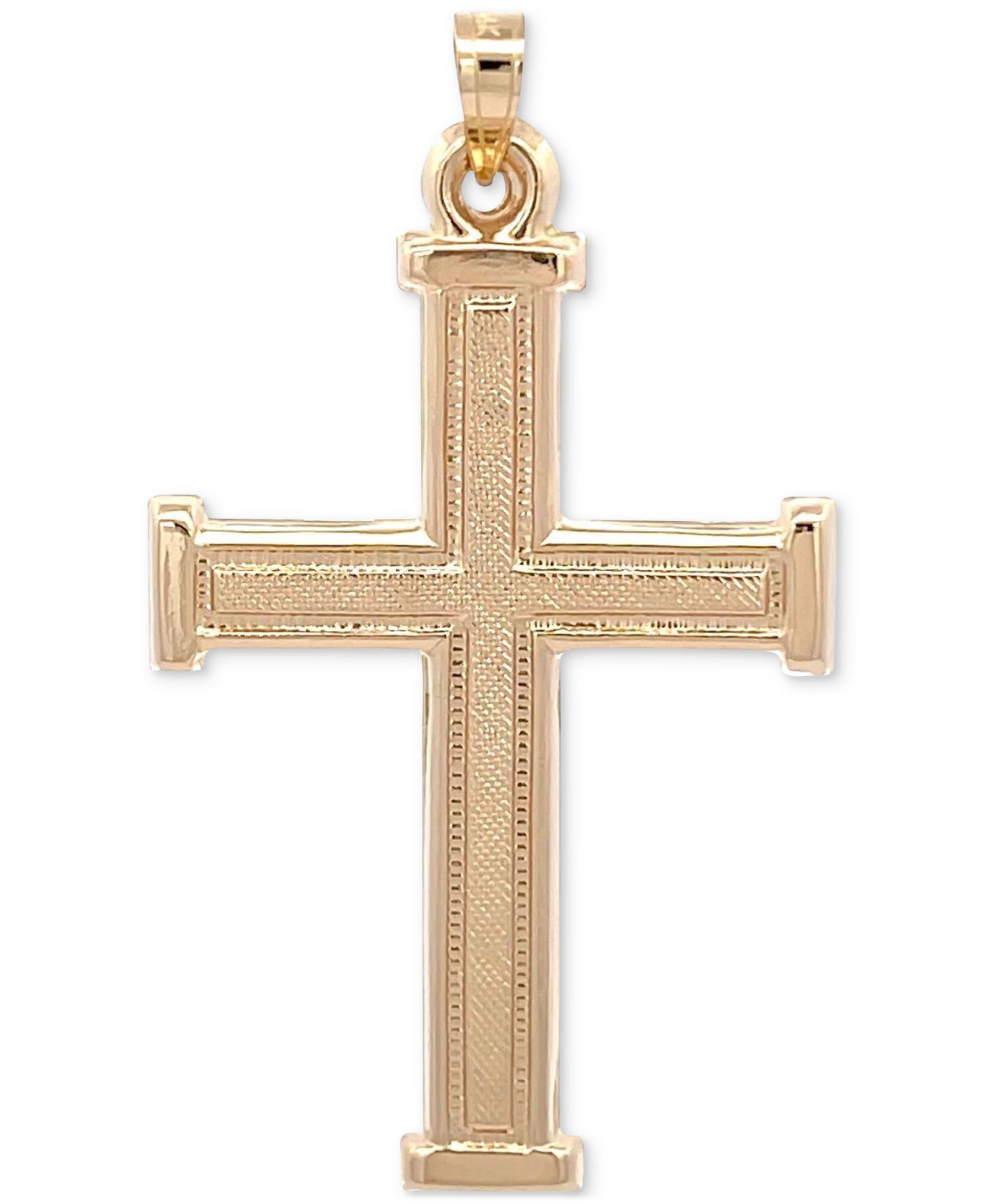 Подвеска Cross в 14k Yellow Gold