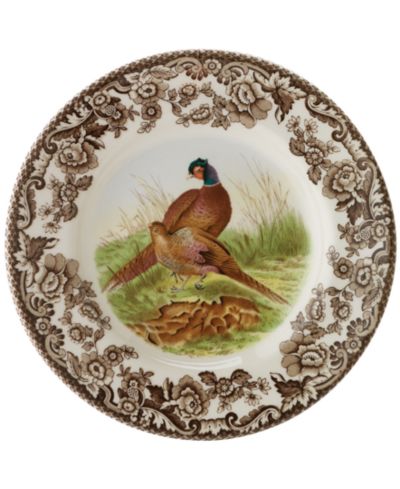 Тарелки Spode Woodland Bird Canapé, набор 4 шт.