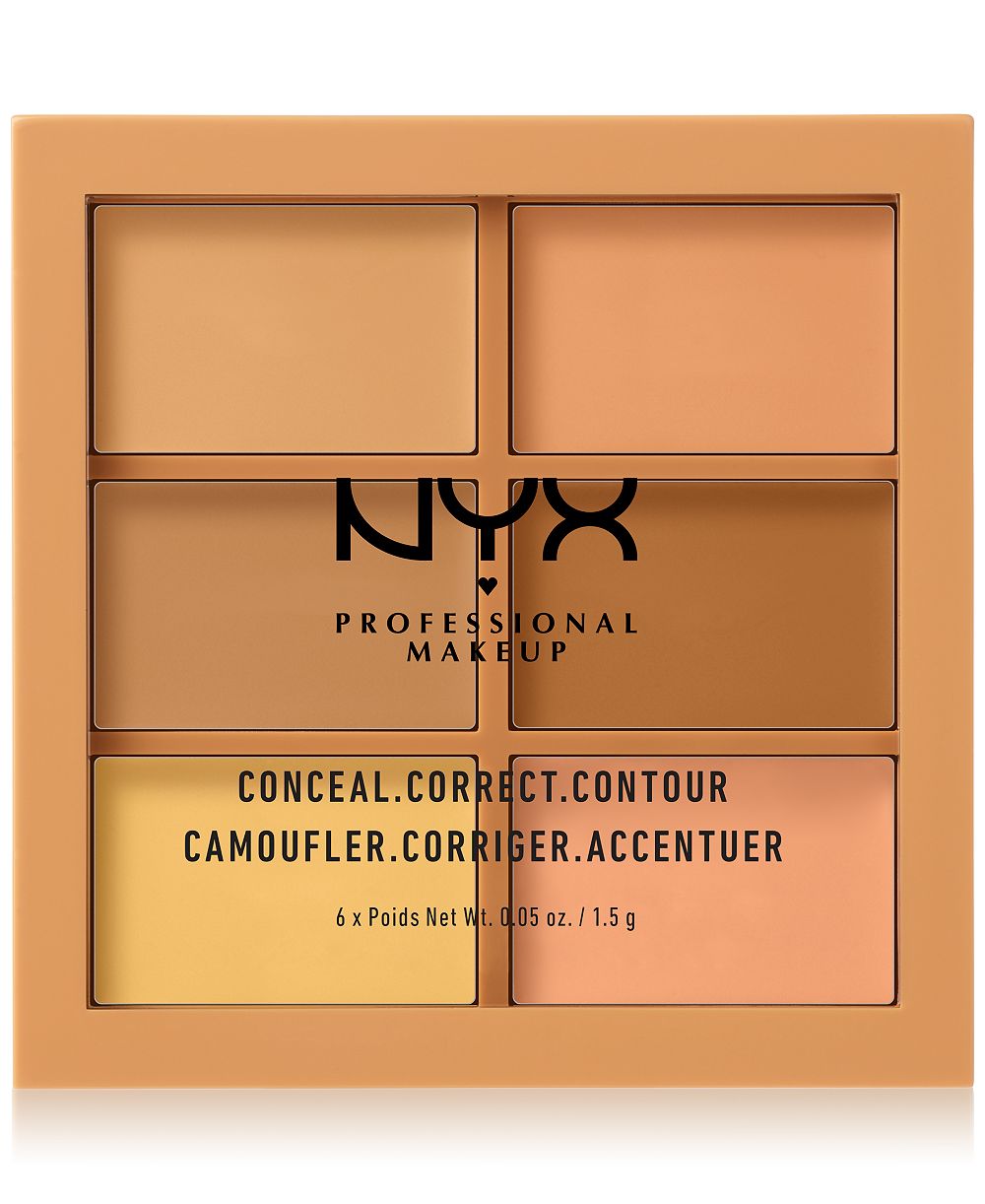 NYX Professional Makeup палетка для коррекции и контурирования, средний оттенок