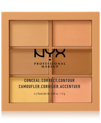 NYX Professional Makeup палетка для коррекции и контурирования, средний оттенок
