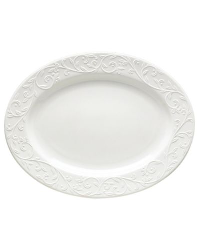 Большое овальное блюдо Lenox Opal Innocence Carved