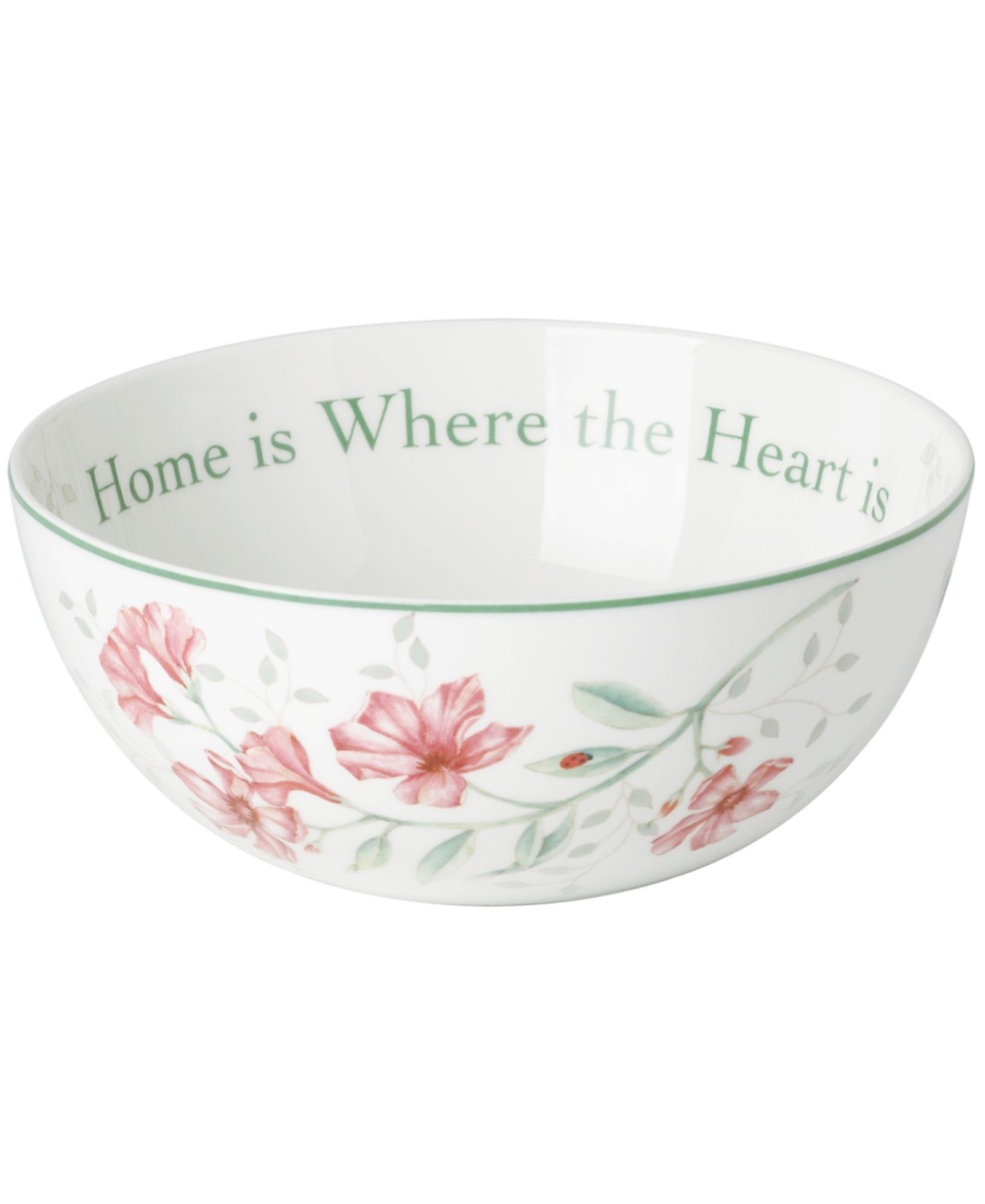 Сервировочная чаша Lenox Butterfly Meadow, Home Is Where the Heart Is