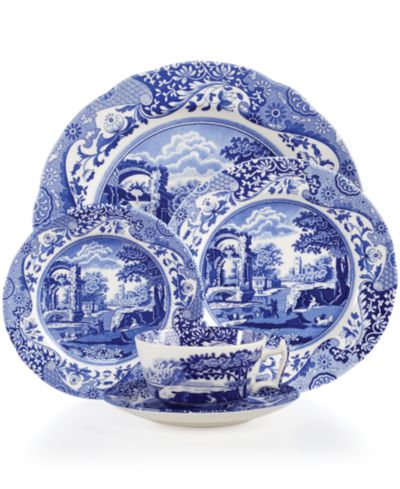 Spode Blue Italian 5-Piece Place Setting