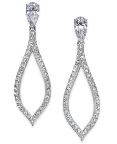 Серьги-подвески Eliot Danori Silver-Tone Pavé