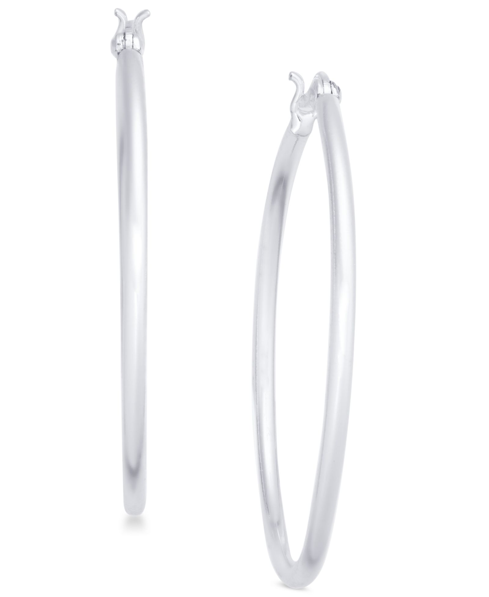 Giani Bernini серьги-кольца Large Skinny из стерлингового серебра, 1.6"