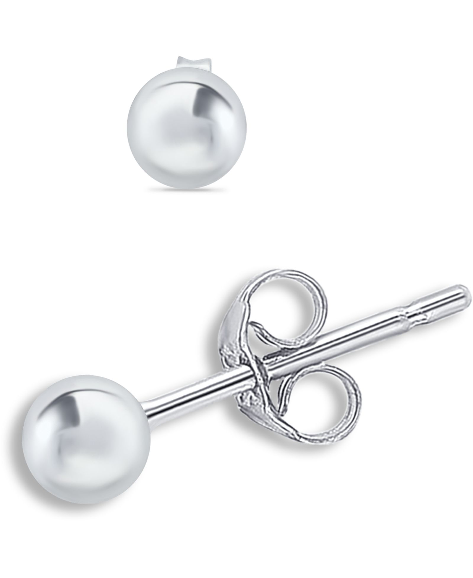 Giani Bernini серьги-гвоздики Ball Stud (6 mm) из стерлингового серебра