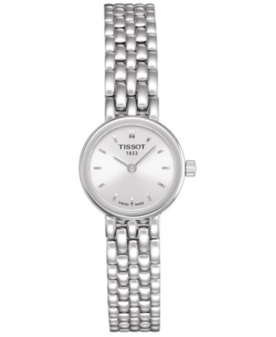 Tissot Женские швейцарские часы T-Lady Lovely, стальной браслет, 19.5mm