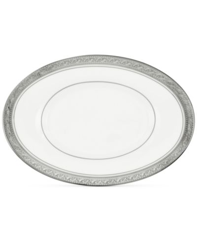 Noritake Crestwood Platinum Butter/Relish Tray