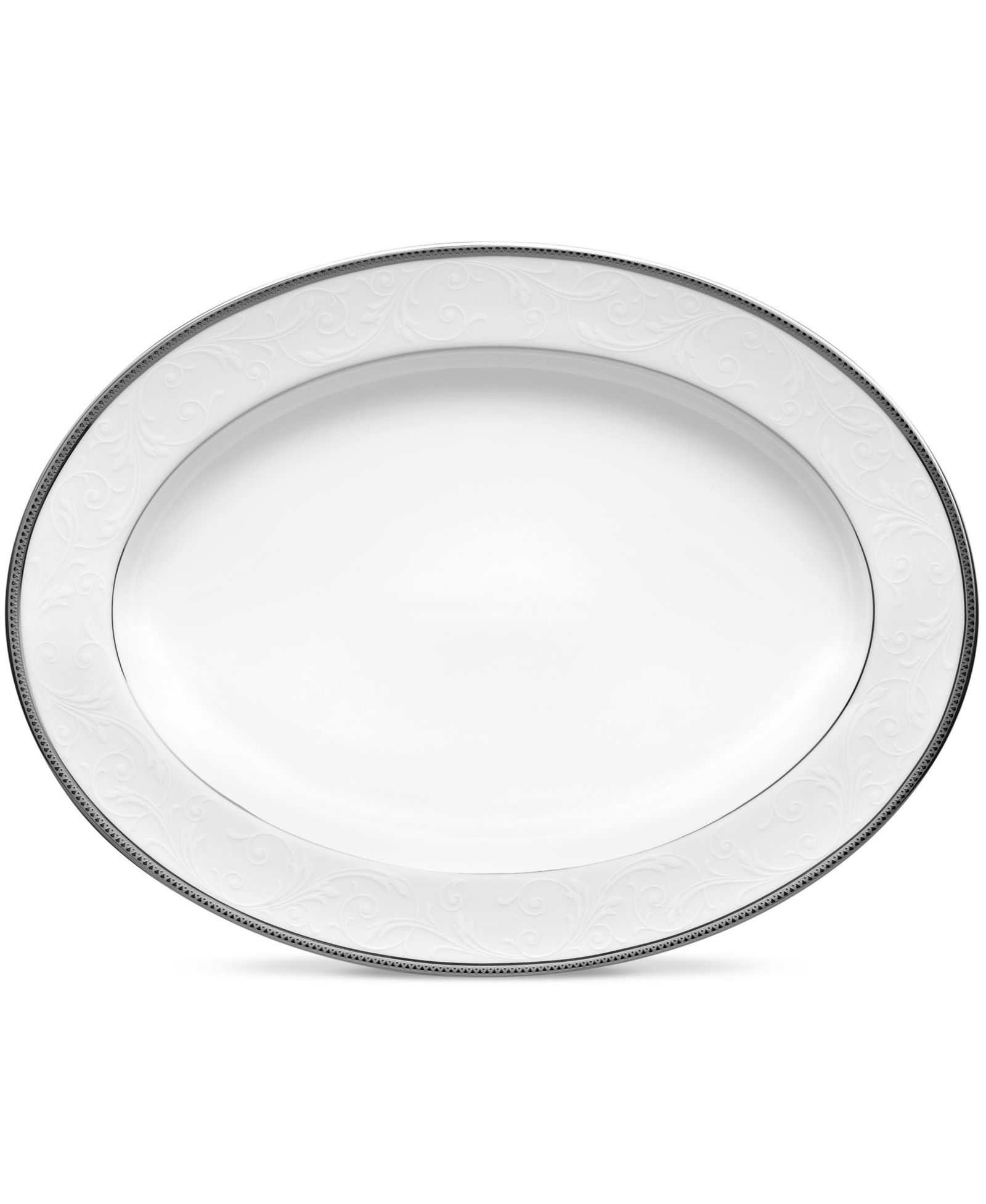Noritake Овальное блюдо Regina Platinum 14"