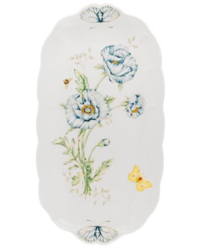 Lenox Butterfly Meadow прямоугольный поднос для сэндвичей, 14 3/4"