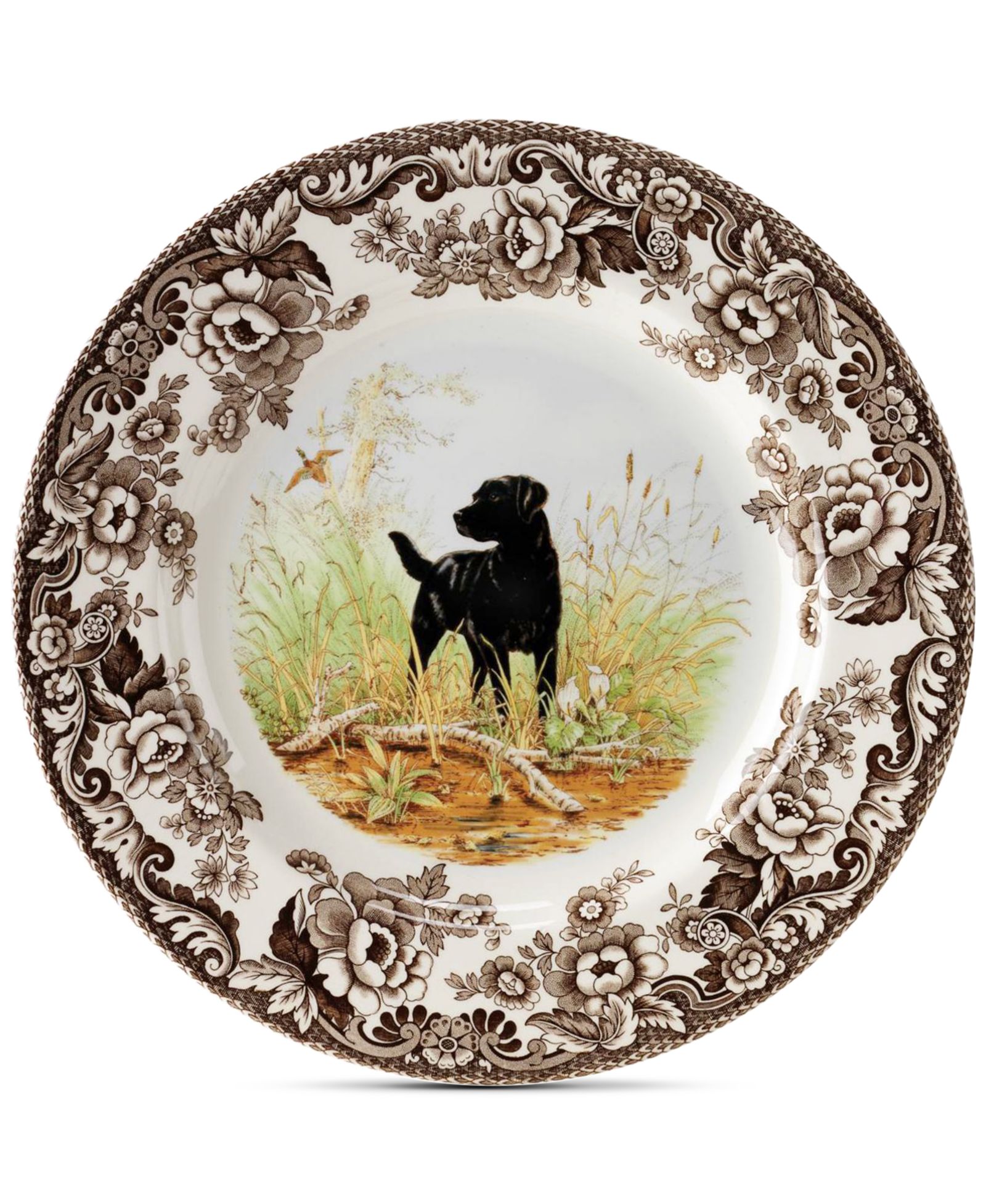 Столовая тарелка Spode Woodland Black Lab