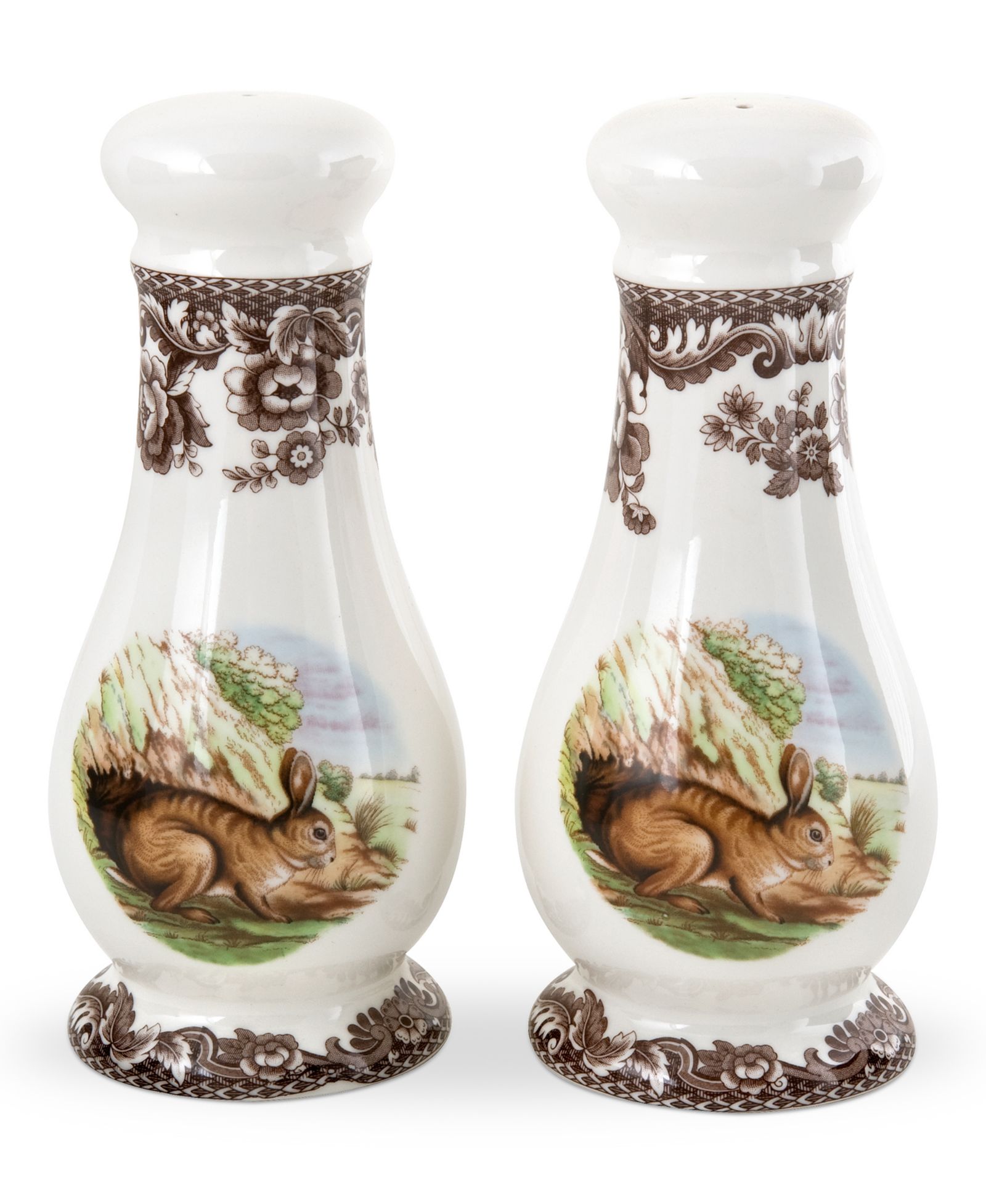Spode Woodland Rabbit Salt & Pepper Shakers