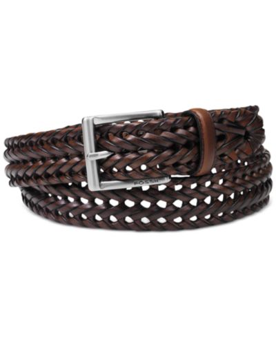 Кожаный ремень Fossil Myles Braid